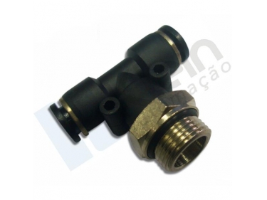 Push-in T Connector Male Center